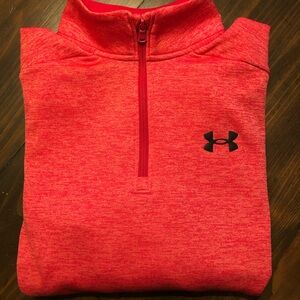 Mens Under Armour Fleece Twist Quarter Zip Top